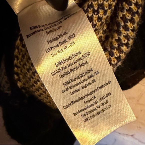 Farm Rio Arabesque Balloon-Sleeve Sweater Size Large - Picture 10 of 12